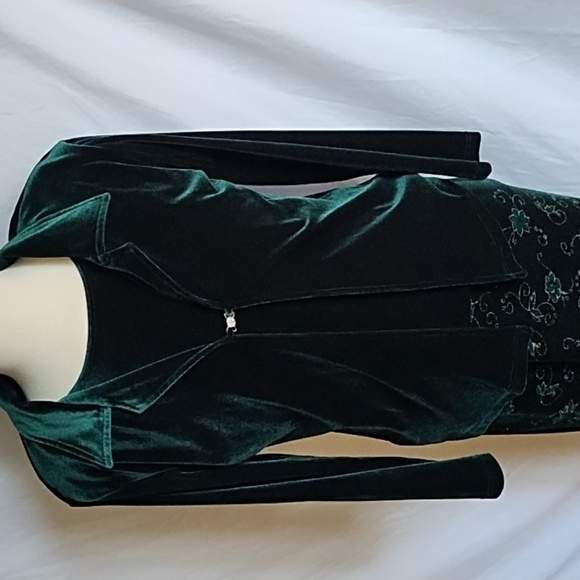 2 piece set  green velvet - Picture 2 of 10
